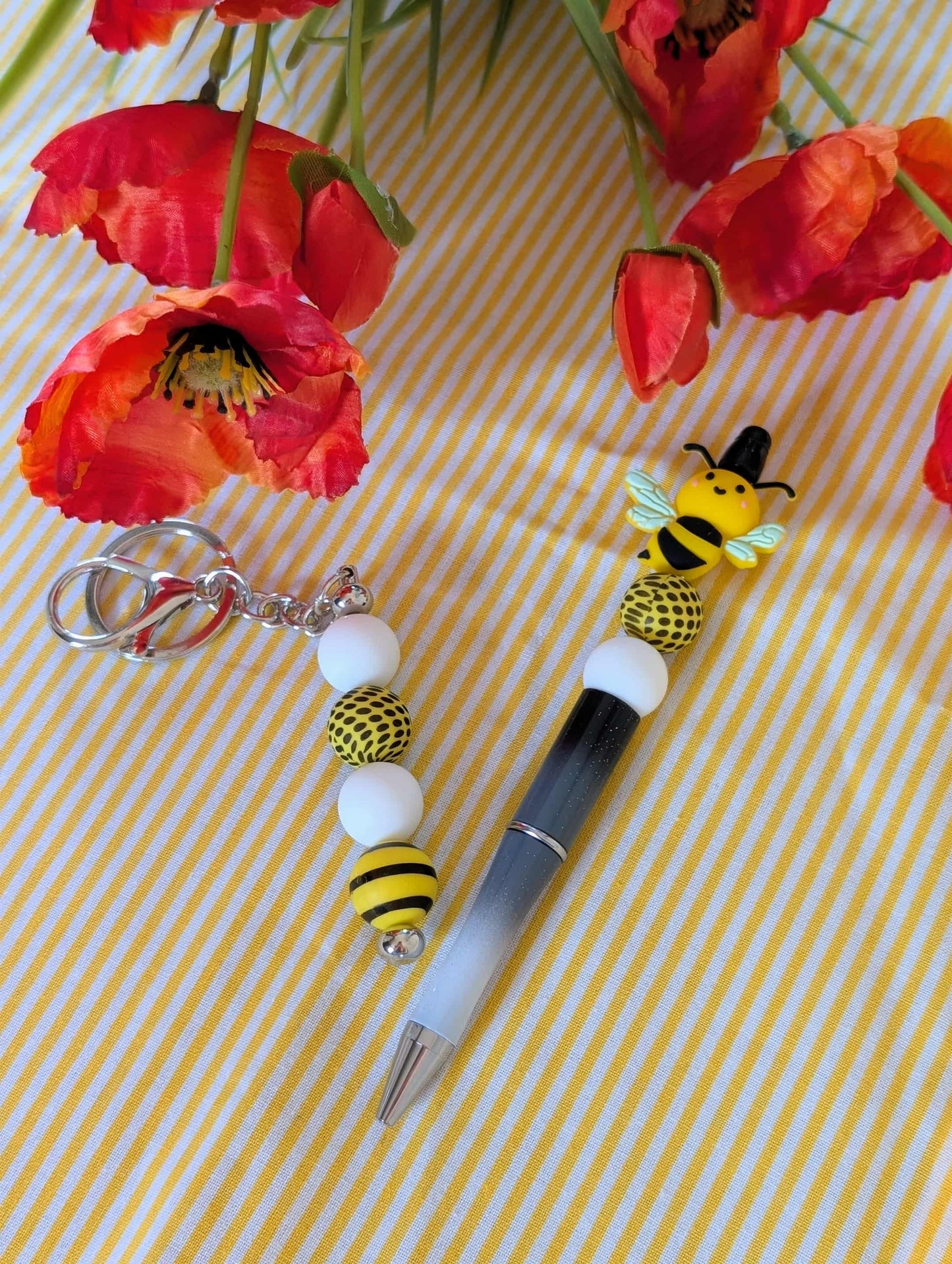 Ensemble stylo et porte-clés ABEILLE 1