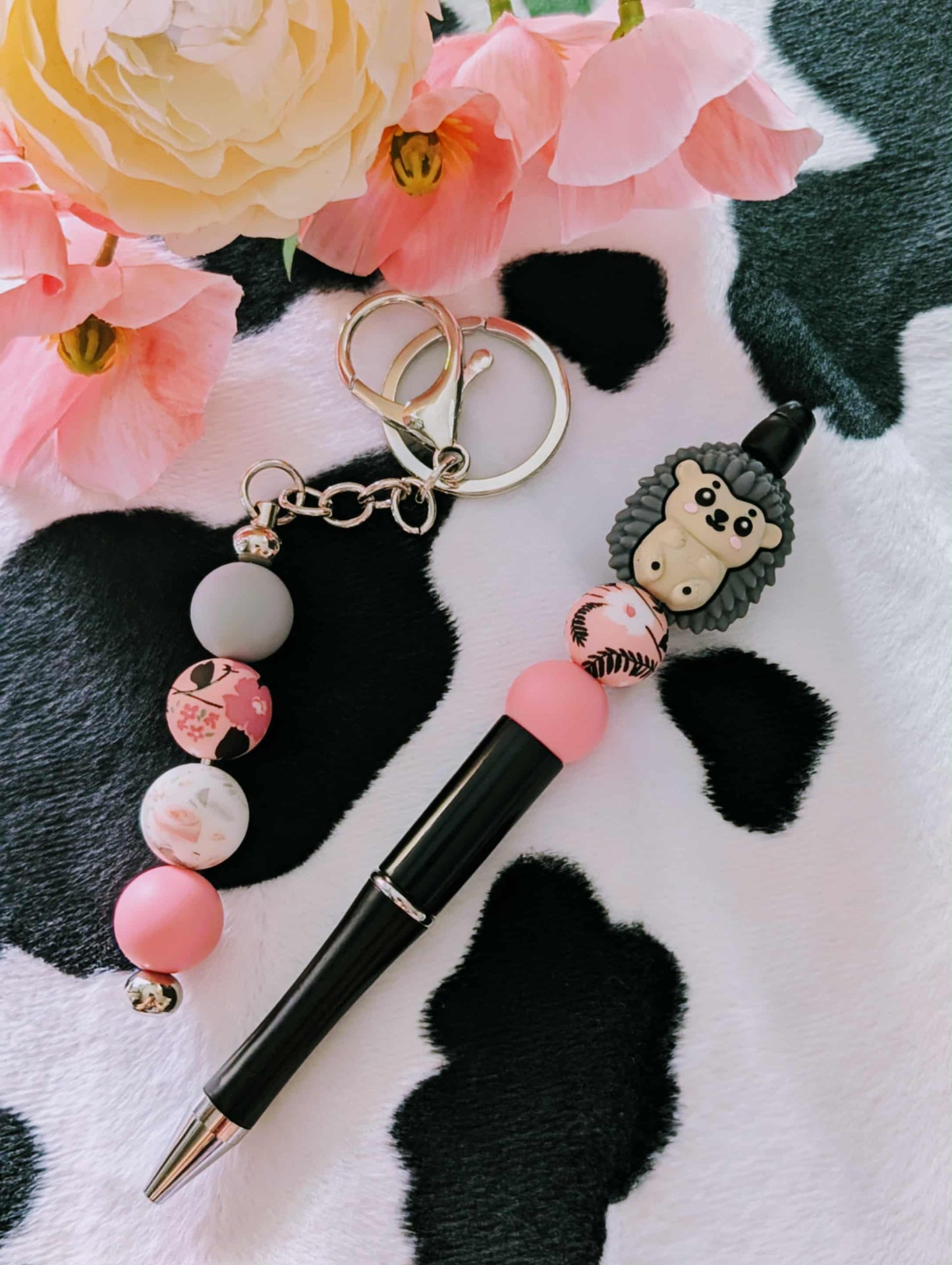 Ensemble stylo et porte-clés HÉRISSON