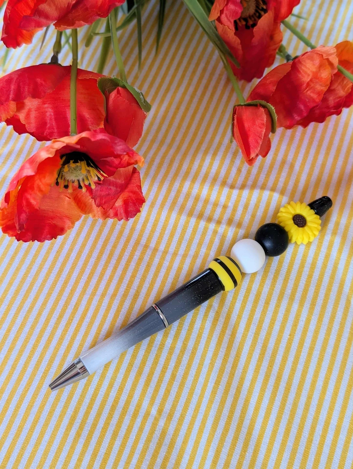 Stylo TOURNESOL noir et blanc