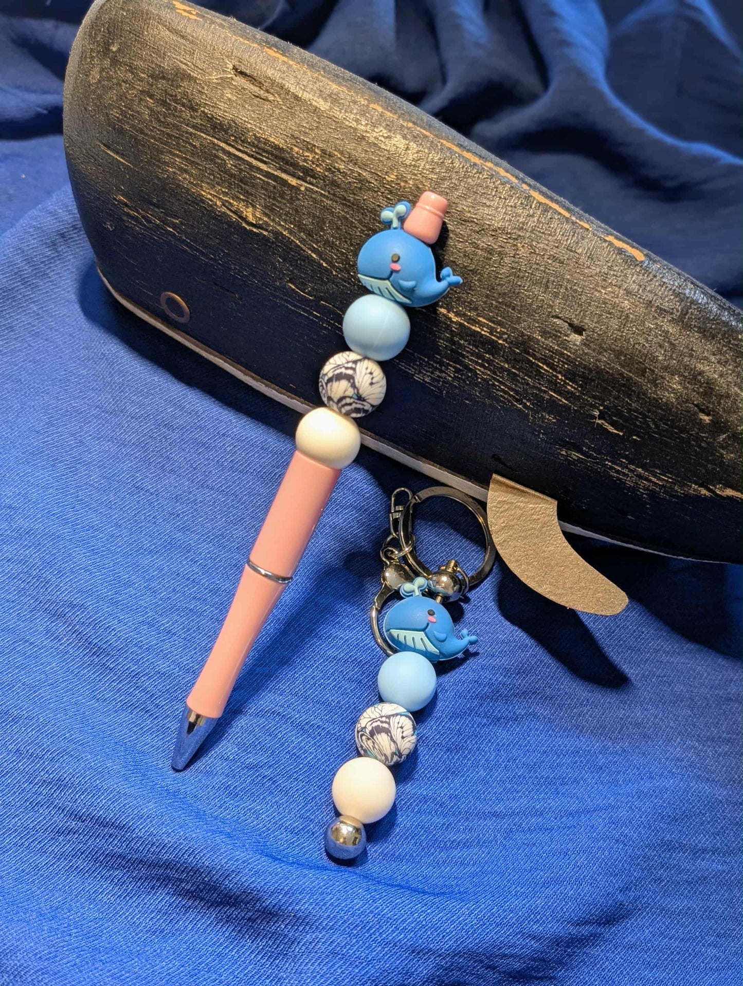 Ensemble stylo et porte-clés BALEINE 2