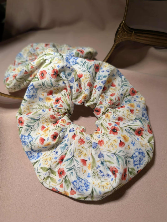 Chouchou pour cheveux - motif fleuri G