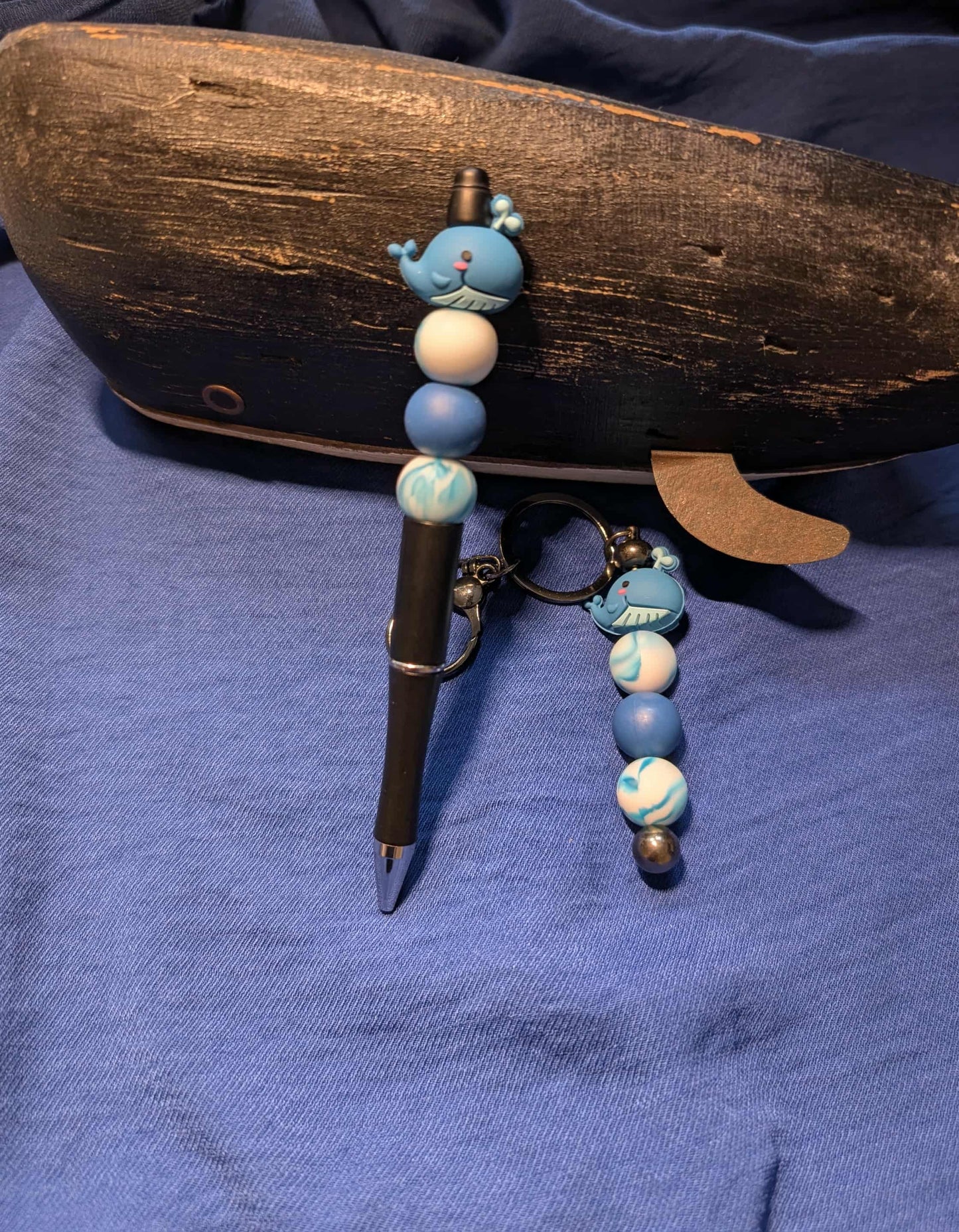 Ensemble stylo et porte-clés BALEINE 1