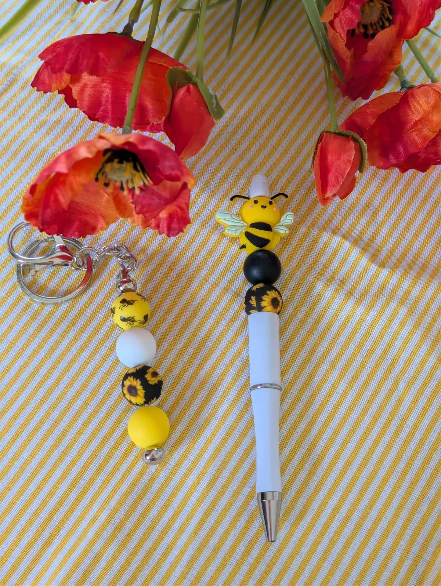 Ensemble stylo et porte-clés ABEILLE 2